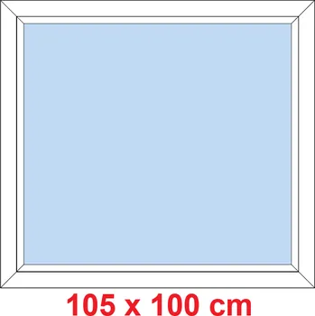 Okno Soft Plastové okno 105x100 cm, FIX neotevíravé