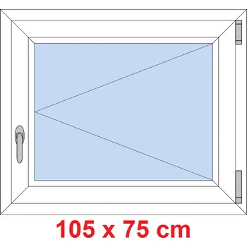 Okno Soft Plastové okno 105x75 cm, otevíravé