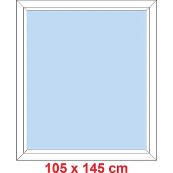 Okno Soft Plastové okno 105x145 cm, FIX neotevíravé