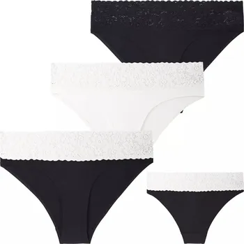 Kalhotky 3x Kalhotky Dámské Viskózové Krajkové Bikiny Decentní Komfortní MORAJ S