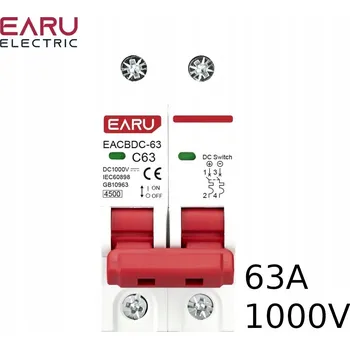 Bezpečnostní kamera FOTOVOLTAICKÝ JISTIČ NADPROUDOVÝ 63A 2P DC 1000V SOLÁRNÍ