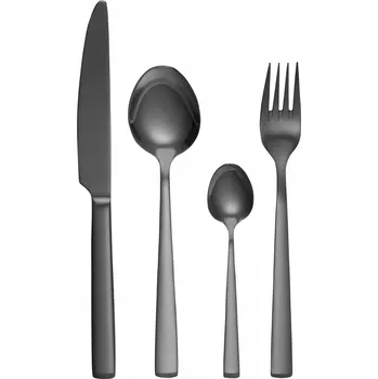 Příbor 43379 Sada příborů Prato Black, 24dílná AMBITION