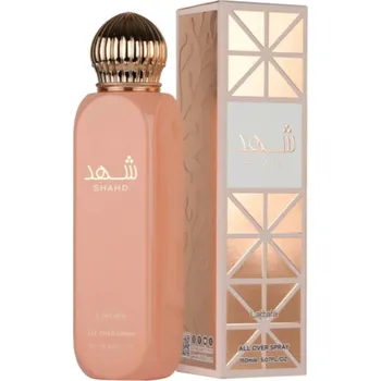 Nestandardní parfém ALL OVER SPRAY: Lattafa Shahd - sprej na celé tělo, 150 ml