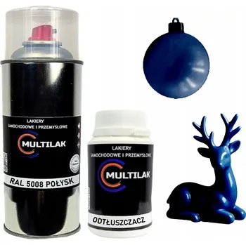 Barva ve spreji Lak ve spreji na figurky, skleněné a keramické ozdoby RAL 5008 LESK