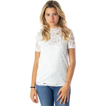 Dámské oblečení Bílá krajková halenka Vila Vila Clothes bílá 3491926