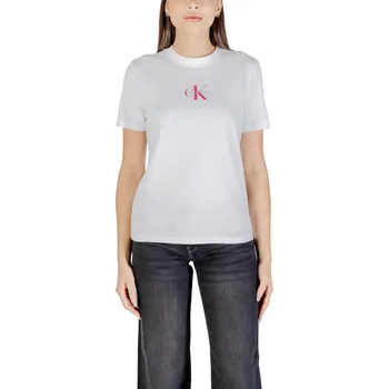 Dámské tričko Calvin Klein Jeans dámské tričko Calvin Klein bílá | šedá 3457089