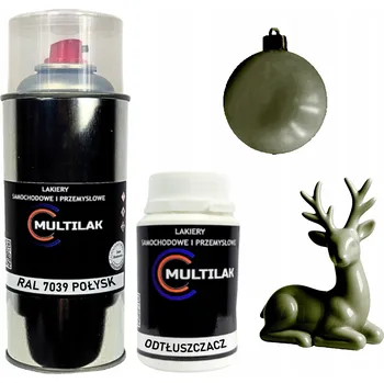 Barva ve spreji Lak ve spreji na figurky, skleněné a keramické ozdoby RAL 7039 LESK