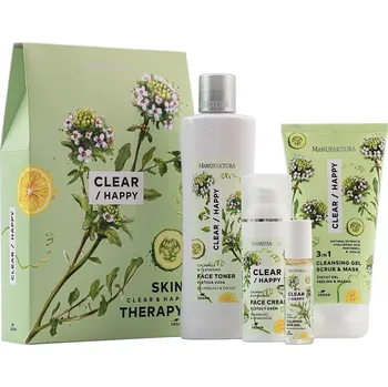 Kosmetická sada Manufaktura Balíček péče pro problematickou pleť CLEAR & HAPPY