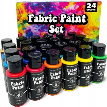 Vodová barva SADA AKRYLOVÝCH BAREV 24 60 ML, EKOLOGICKÉ A NETOXICKÉ