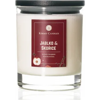 Aroma difuzér Kimmy Candles sójová svíčka Jablko & Skořice 220 g