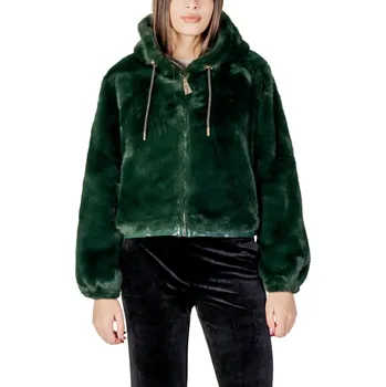 Zelená prošívaná bunda s kapucí Ayfee černá | zelená 3488778