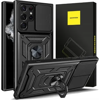 Pouzdro na mobilní telefon Zadní Kryt Spacecase pro Samsung Galaxy S22 Ultra, černý