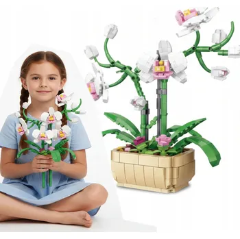 ostatní stavebnice SADA STAVEBNÍCH STAVEBNICE 580 DÍLŮ KVĚT ORCHIDEJ PHALAENOPSIS COIL