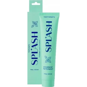 zubní pasta JEMNÁ BĚLÍCÍ ZUBNÍ PASTA BEZ FLUORU MÁTA A MENTOL SPLASH SANE
