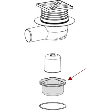 podlahová vpusť Plast Brno Náhradní díl Spodní díl kalíšku podlahové vpusti, NSI50C2