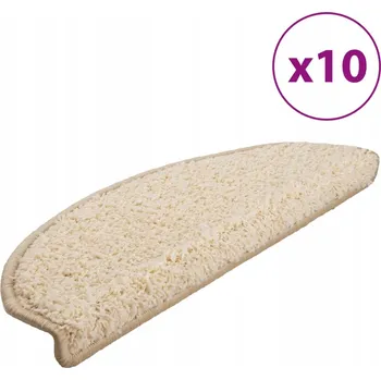 Nášlap na schod Nášlapy na schody protiskluzové, všívaný PP (polypropylen), krémové, 65x21x4 cm