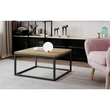 Konferenční stolek Konferenční stolek Moss Barva desky: Dub Sonoma, Barva podstavy: Černá
