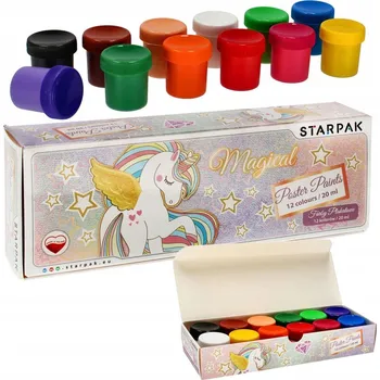 Vodová barva Plakátové barvy Starpak 12 ks x 20 ml
