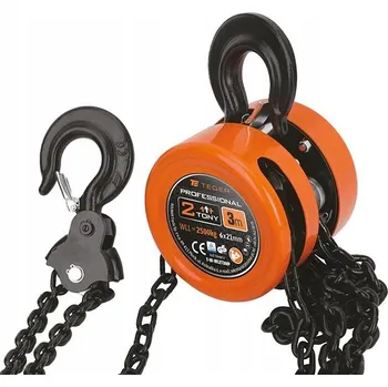 lanový naviják Řetězový kladkostroj PROFESSIONAL, 2T, 3m, certifikace CE, Teger
