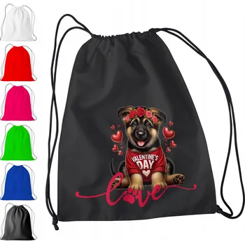 Obraz ČERNÝ VAK DO ŠKOLKY, ŠKOLY, NA TV - SRDÍČKA PEJSEK PES