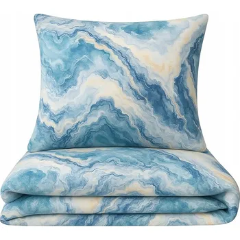 Povlečení Sada povlečení 160x200 modrá zelené klasy