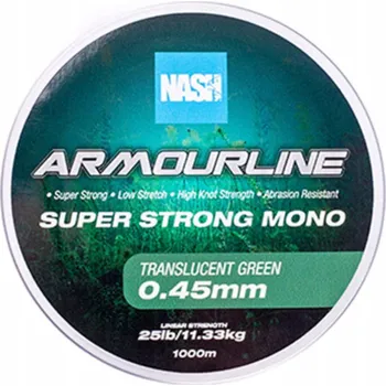 Vlasec Nash Armourline Mono Green 15lb 0,35mm 1000m