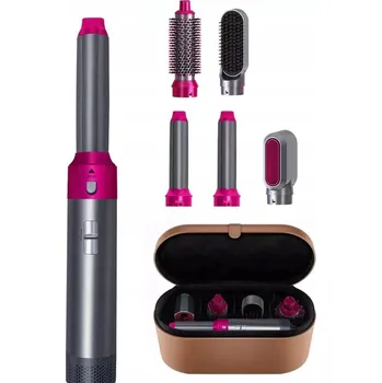 Péče o vlasy Horkovzdušná kulma a kartáč na vlasy 5 v 1, 5 nástavců, ionizace
