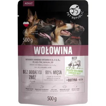 Krmivo pro psa Pet Republic krmivo pro psy s hovězím masem 0,5 kg