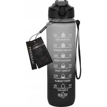 Láhev TRESSARI Motivační láhev lahev na pití s úchytem 1000 ml na vodu BPA FREE TRITAN