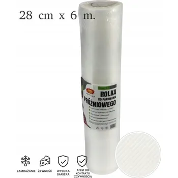 Role 28×6 m – sáčky pro vakuové balení potravin.