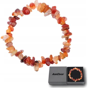 Náramek Unisex náramek Kámen Karneol Carnelian Korálky 5-8 mm nastavitelný