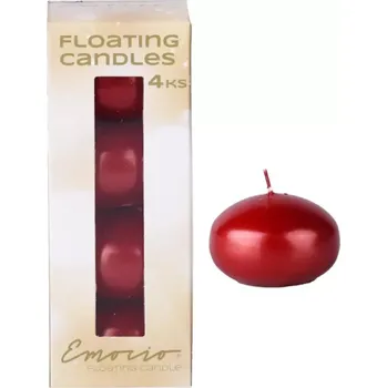 Svíčka Plovoucí parafínové svíčky 4 ks - tradice