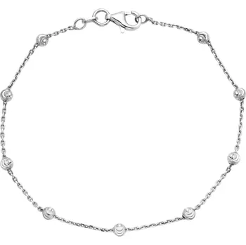 Náramek Bealio BEALIO Stříbrný náramek KULIČKY MĚSÍČNÍ brus Délka náramku: 16 cm 03-06972-3821