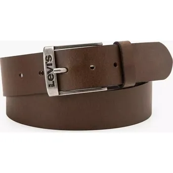 Opasek LEVI'S® NEW DUNCAN KOŽENÝ OPASEK - HNĚDÝ 100