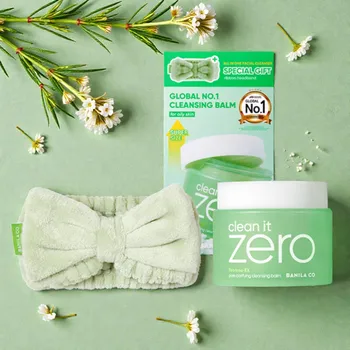 Banila Co - Clean It Zero Cleansing Balm Pore Clarifying SET - Sorbetový čisticí balzám pro problematickou pleť SET s čelenkou - 180 ml