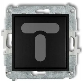 vypínač Karlik MINI Spínač jednopólový černá matná 12MWP-1