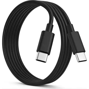 Náhradní díl pro mobilní telefon Nakida USB-C ↔ USB-C kabel 2m, rychlé nabíjení 60W PD + 480 Mb/s datový přenos, černý (USB-C kabel | USB-C na USB-C | nabíjecí kabel 2m | datový kabel | Power Delivery 60W | rychlonabíjení | kabel pro Samsung | kabel pro Xiaomi | kabel pro notebook | odol