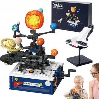 ostatní stavebnice Stavebnice – Sluneční soustava model 757 dílků Vzdělávací hračky
