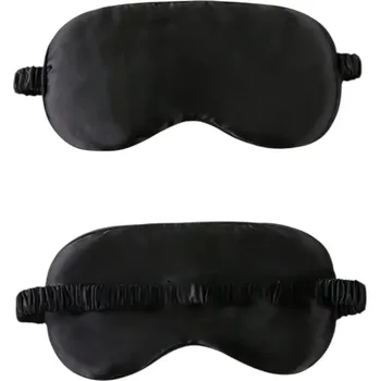 Škraboška na spaní Hedvábná spací maska 19mm 21×10 – Black | bySarah