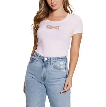 Guess dámské triko s krátkým rukávem Guess růžová 3494314