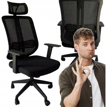 Křeslo Otočné křeslo Drewik černé