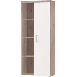 Policová skříň s regálem, san marino / cream, CHERIS 2