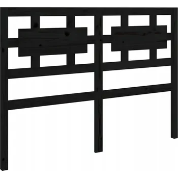 VidaXL Čelo postele, černé, 185,5x4x100 cm,
