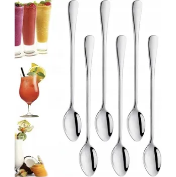 Příbor Dlouhá lžička Karwil nerezová ocel lesklá 18,5 cm 6 ks