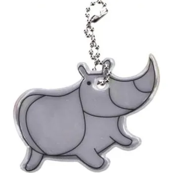 Klíčenka nosorožec - reflexní (Přívěšek na klíče auto)
