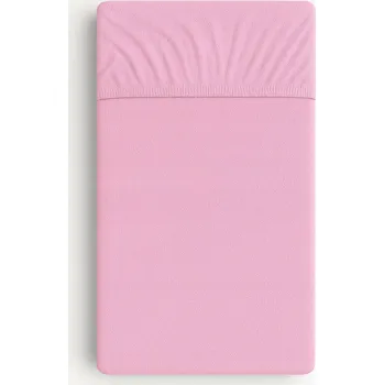Prostěradlo Froté prostěradlo s gumou do postýlky 140x70 cm - růžové