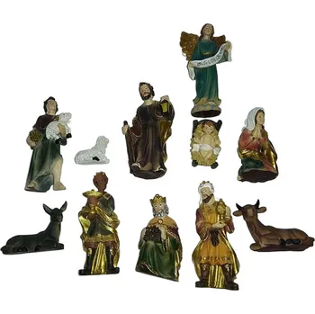 Vánoční dekorace INKA INTERIER KAREŠ Sada betlémových figurek - 11 ks