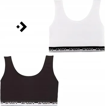 Podprsenka Dívčí bavlněná sportovní podprsenka Moraj bílá, velikost 152