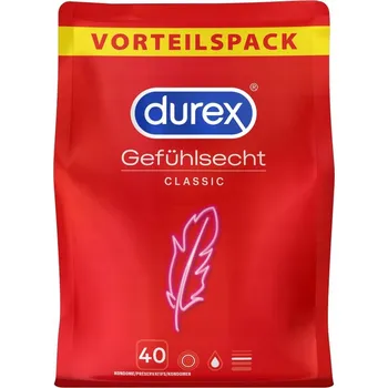 Kondom Kondomy Durex Gefühlsecht Classic 40 ks