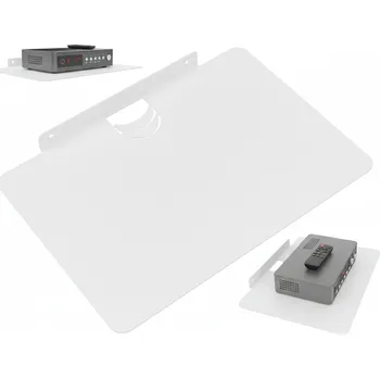 police Nástěnná police RTV na router Wi-Fi, SWITCH, tuner DVB-T, set-top box, 19x27,5 cm